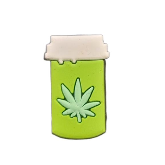 Other - NEW Weed Script Bottle Croc Charm